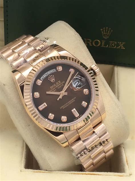 replica rose gold rolex|pre owned rolex essex.